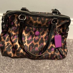 Coach leopard bag